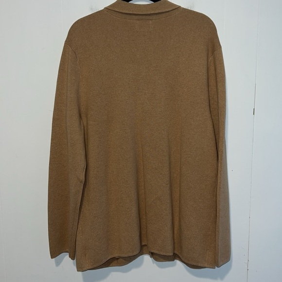 Lands End Long Sleeve Women’s Button Up Beige Cardigan T26* 42525 - Picture 2 of 4